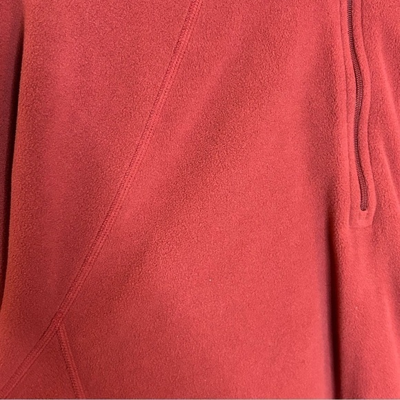 L.L.Bean Midweight Base Layer 1/4 Zip Rust Red Polyester Active Sweater Size XL - Picture 4 of 6